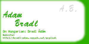 adam bradl business card